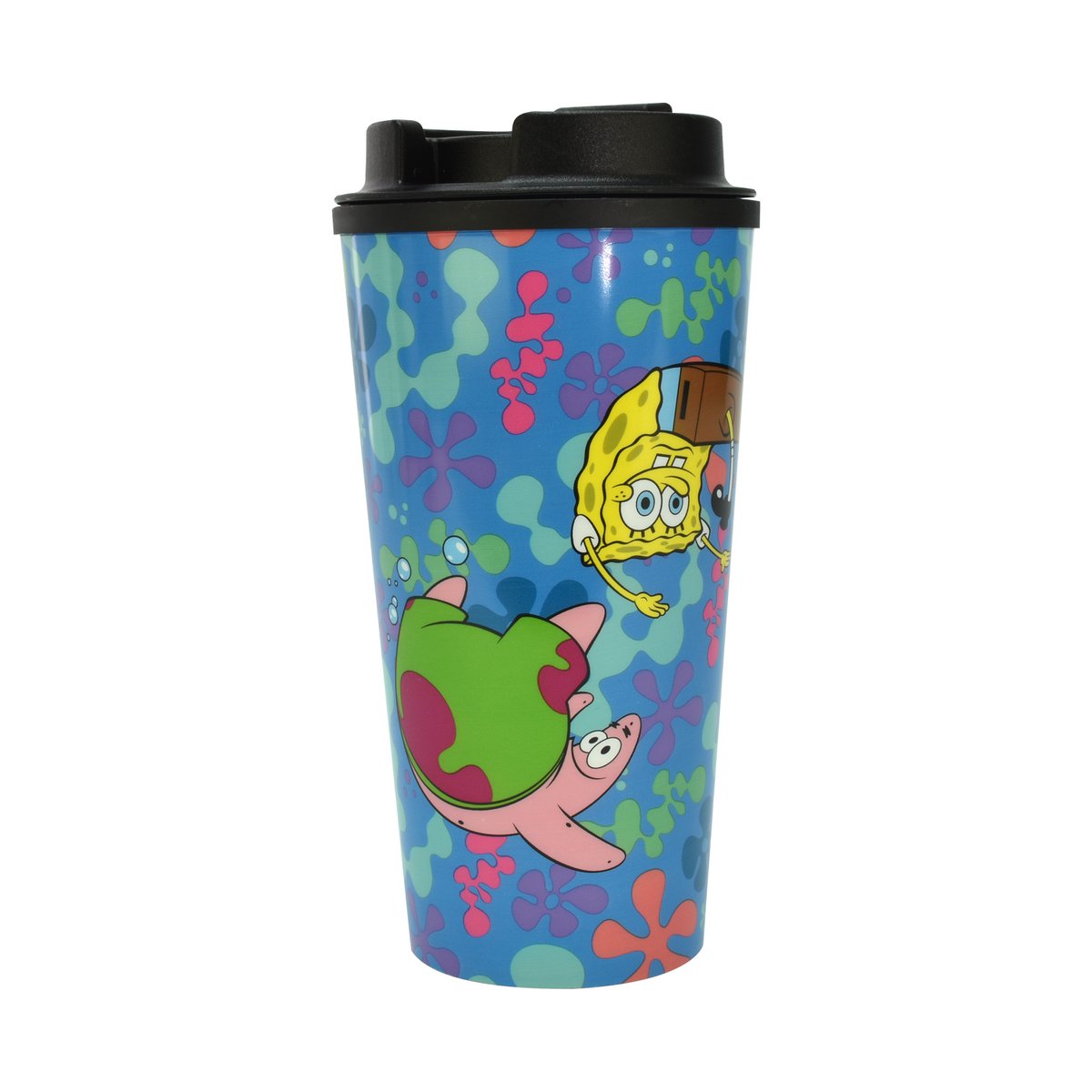 Spongebob Squarepants Thermal Mug 450ml Drinking Cup with SpongeBob and Patrick Gift Idea for Bikini Bottom Fans Official Merch