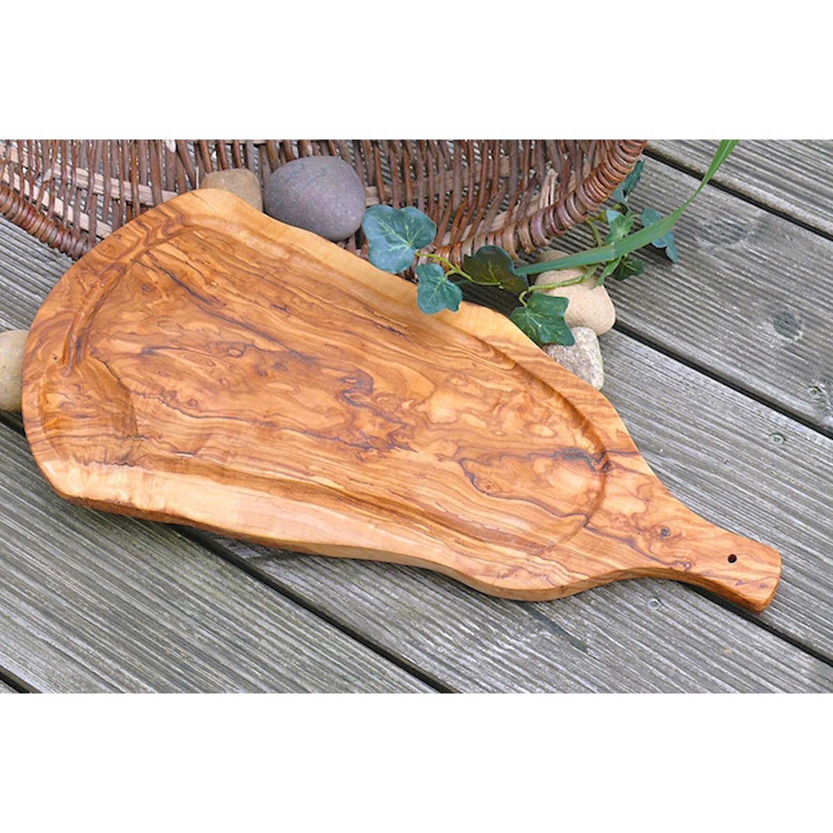 Carving board (L 45-49 cm) with juice groove & handle