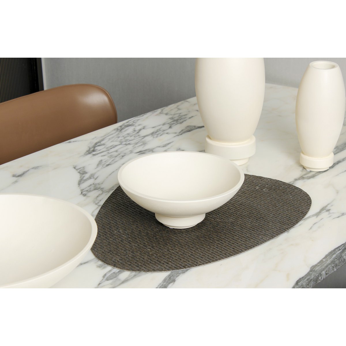 Large Bowl Modern Design, of micro cement, black, RUD12WH