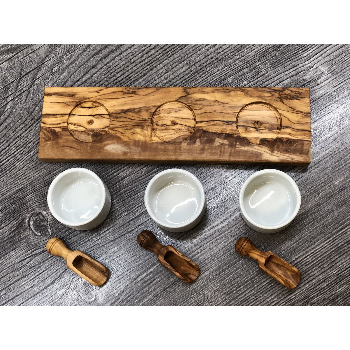 3-piece salt bowl FANO3 with salt shovel