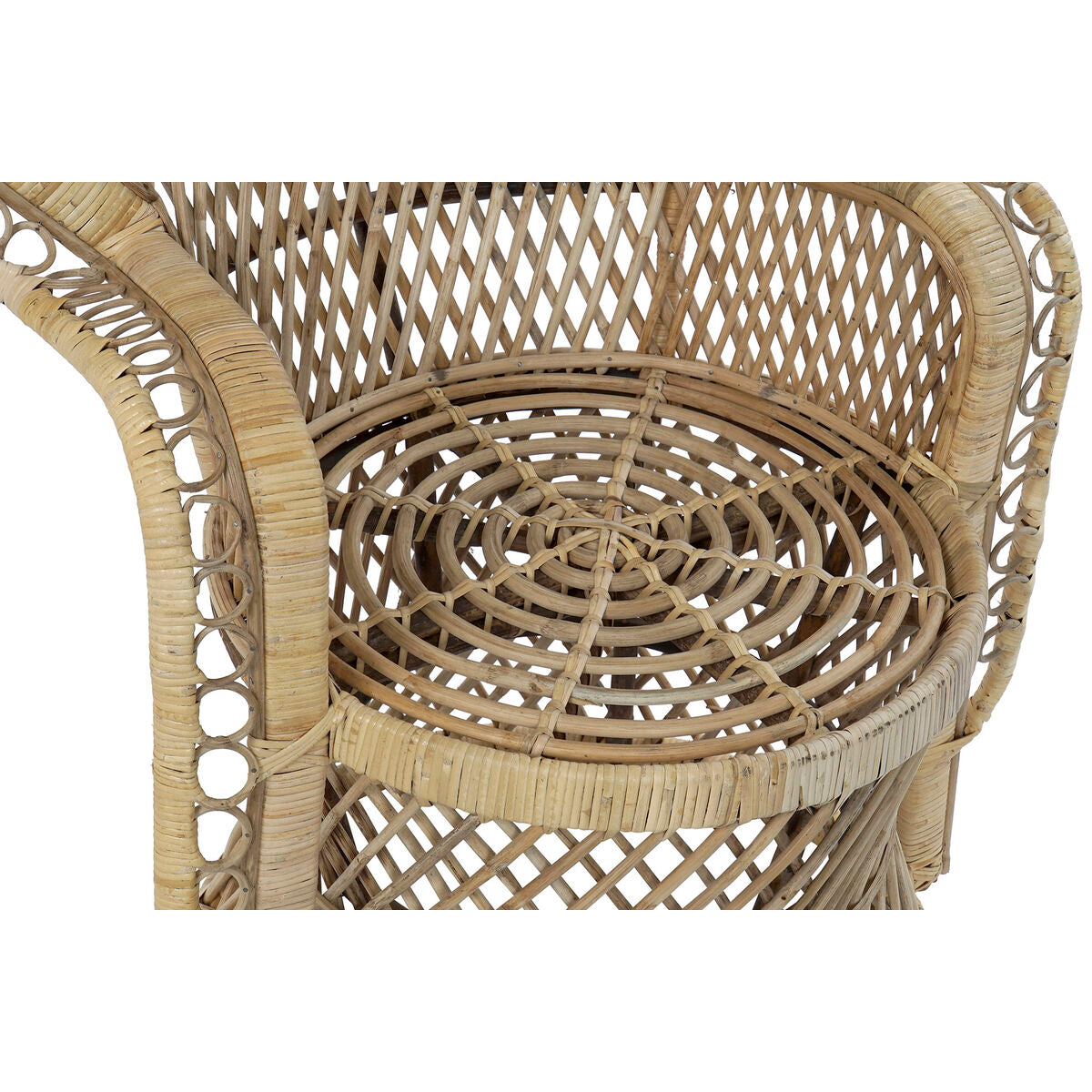 Gartensofa DKD Home Decor, Braun/Mehrfarbig, Natur-Rattan, 98 x 55 cm