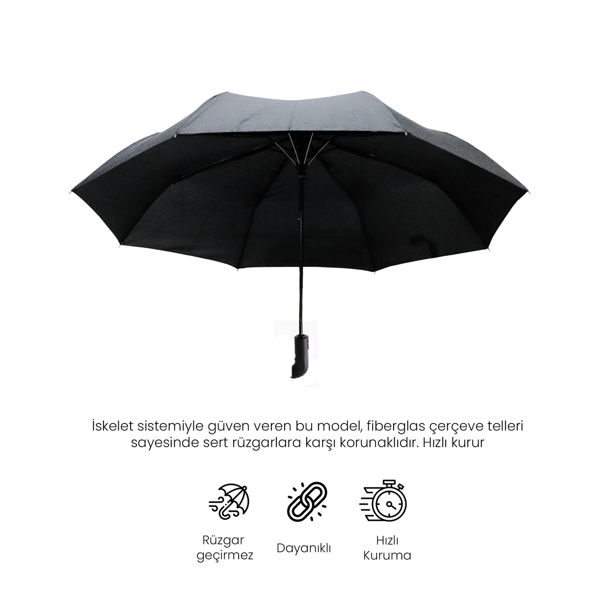 Biggdesign Moods Up Premium Grey Fully Automatic Umbrella