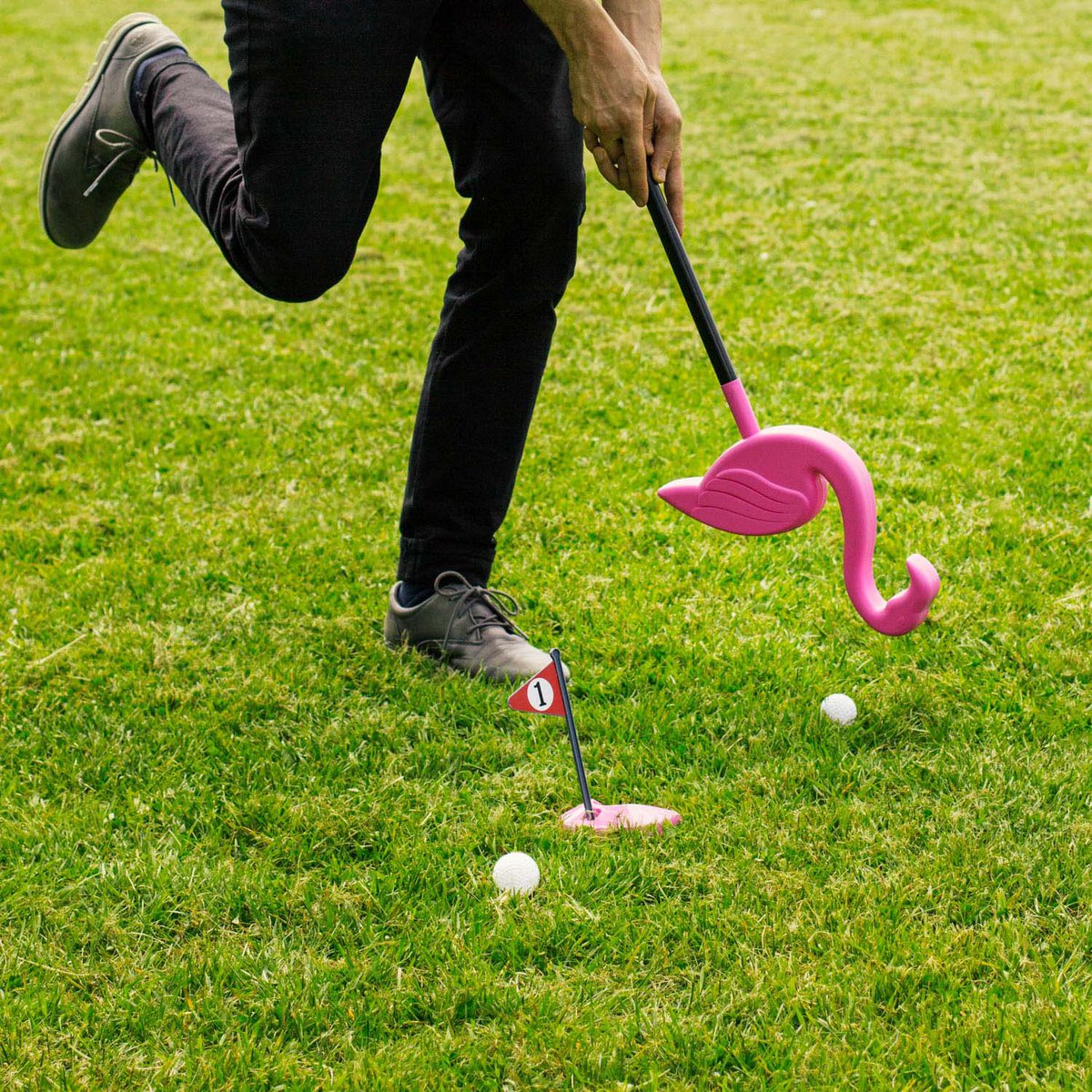 "Flamingolf" golf set