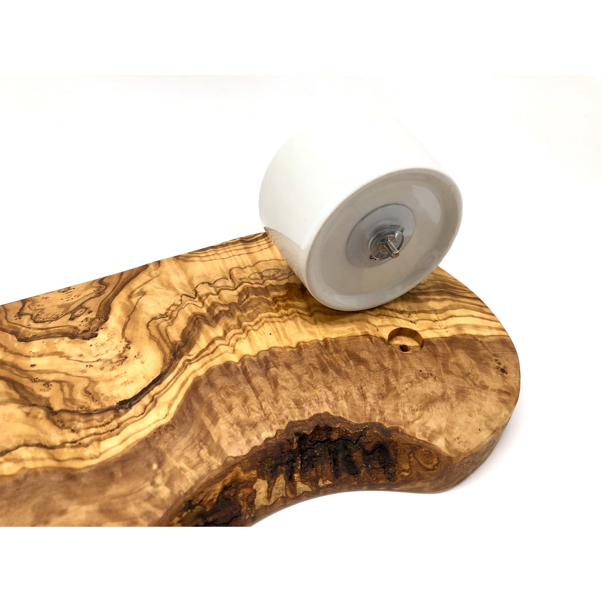 Burger board RUSTIC including porcelain bowl, approx. 30 - 34 cm