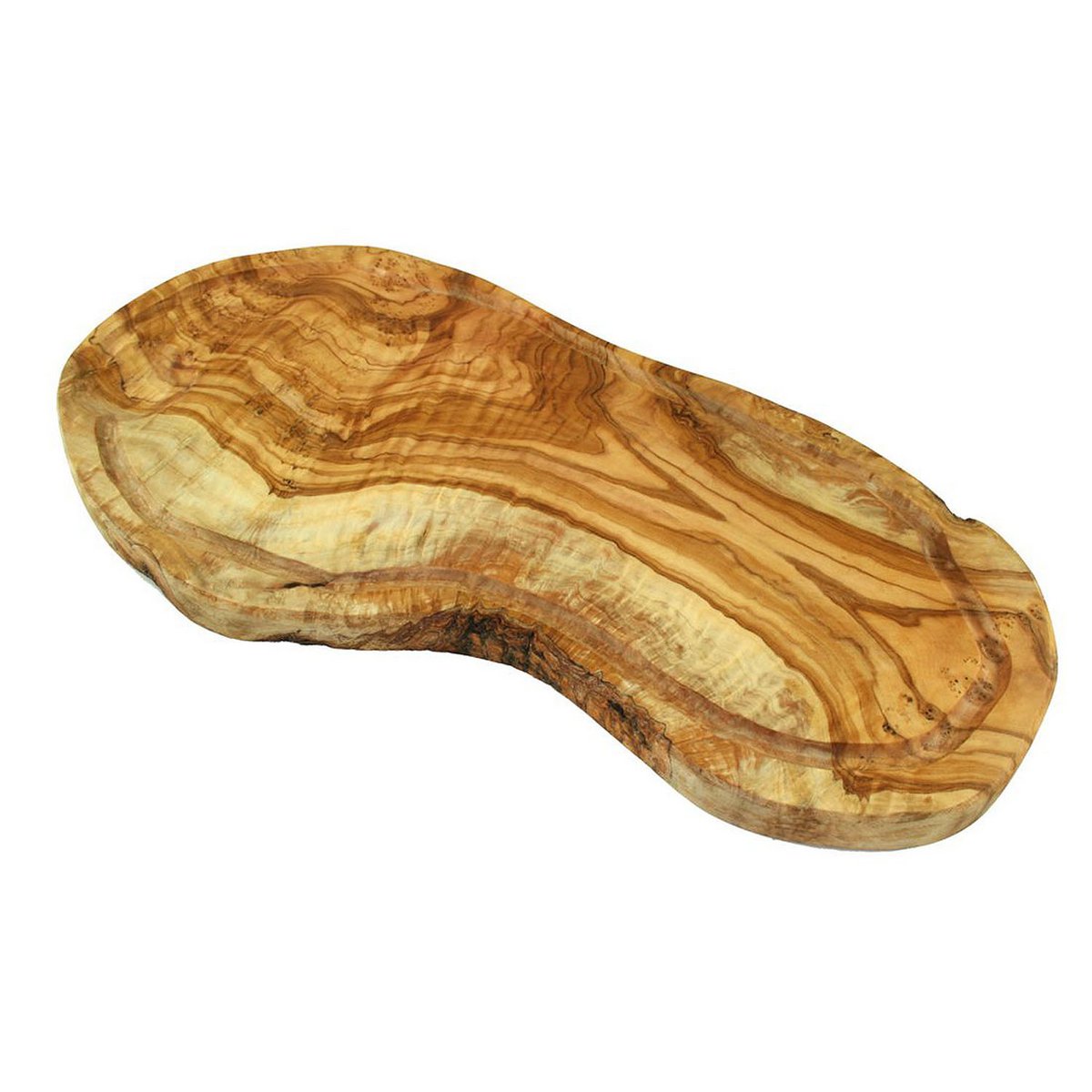 Steak board RUSTIC (length approx. 40 - 44 cm) with juice groove & without handle