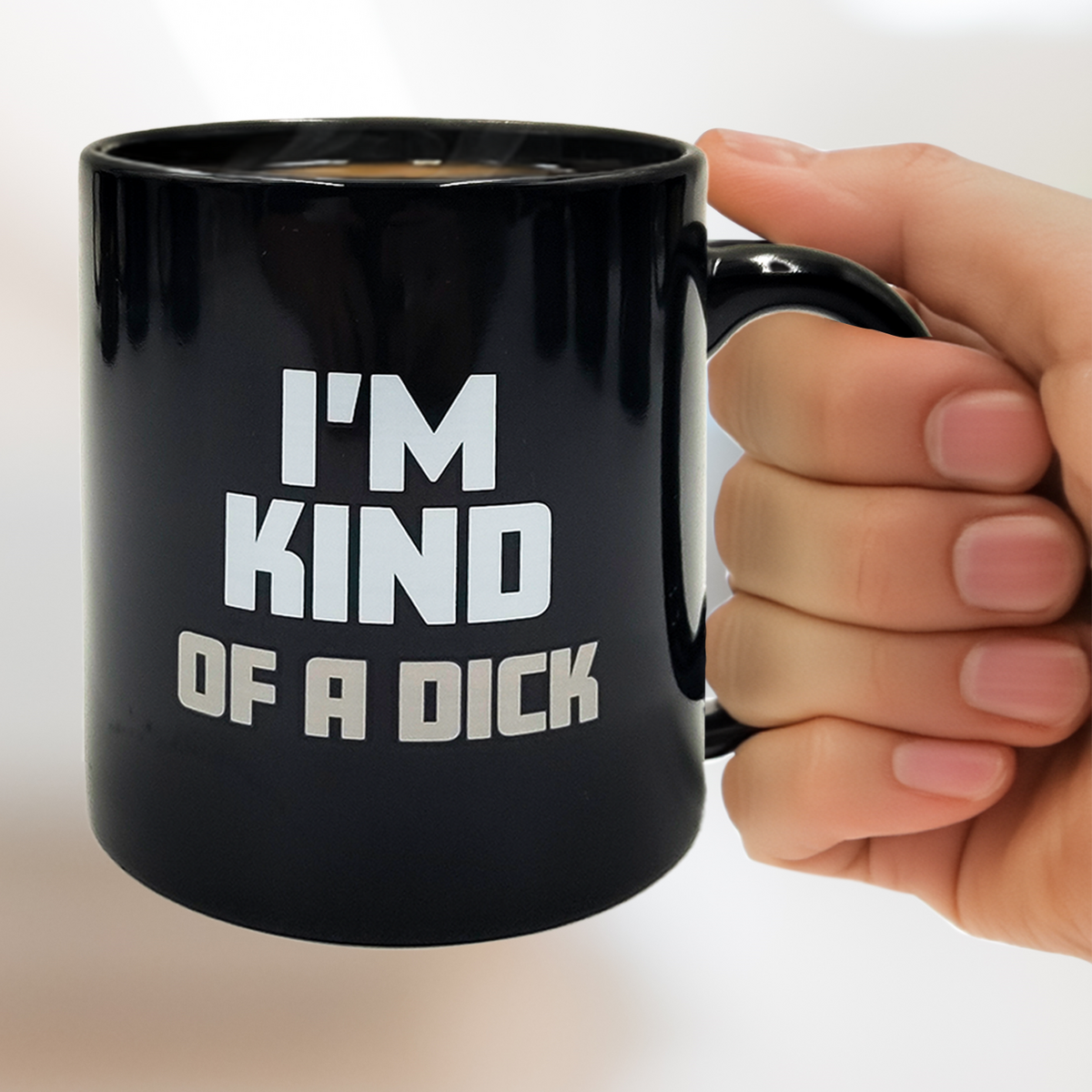 Mad Monkey - Mug "Kind of a Dick" - with color change