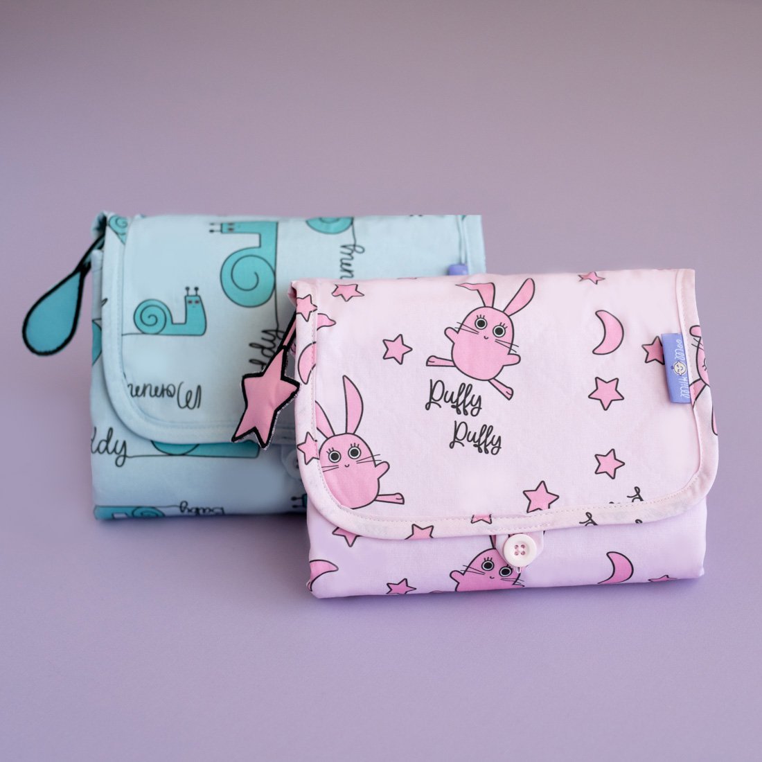 Milk&Moo Sangaloz Baby Changing Pad, Waterproof Portable Changing Pad Clutch