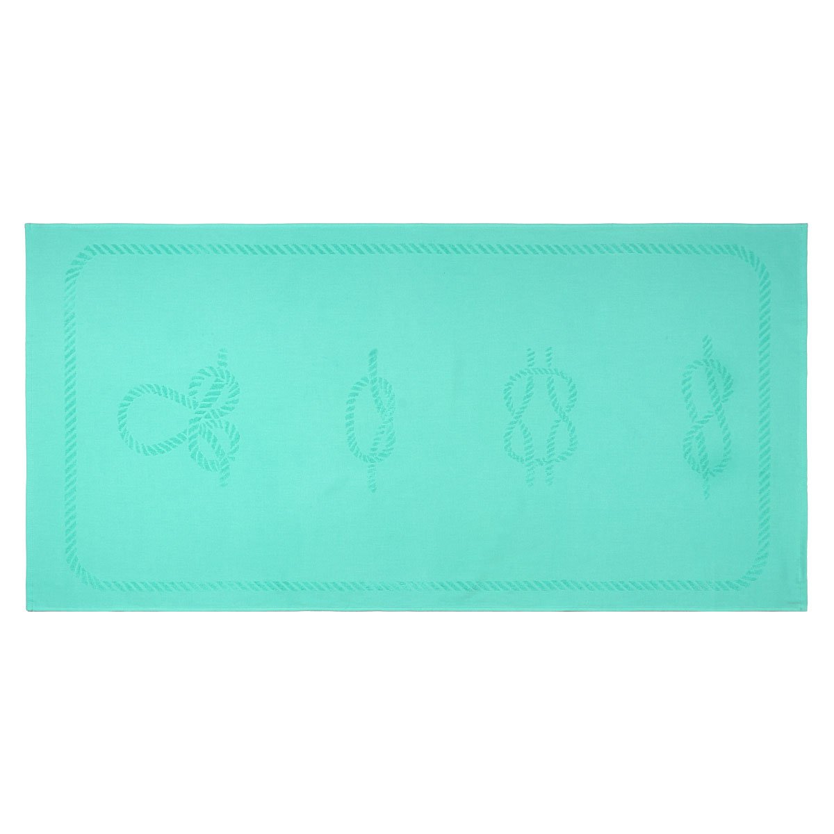 Anemoss Sailor Knots Beach Towel – Mint Green, 140x70 cm/27.5x55 inches