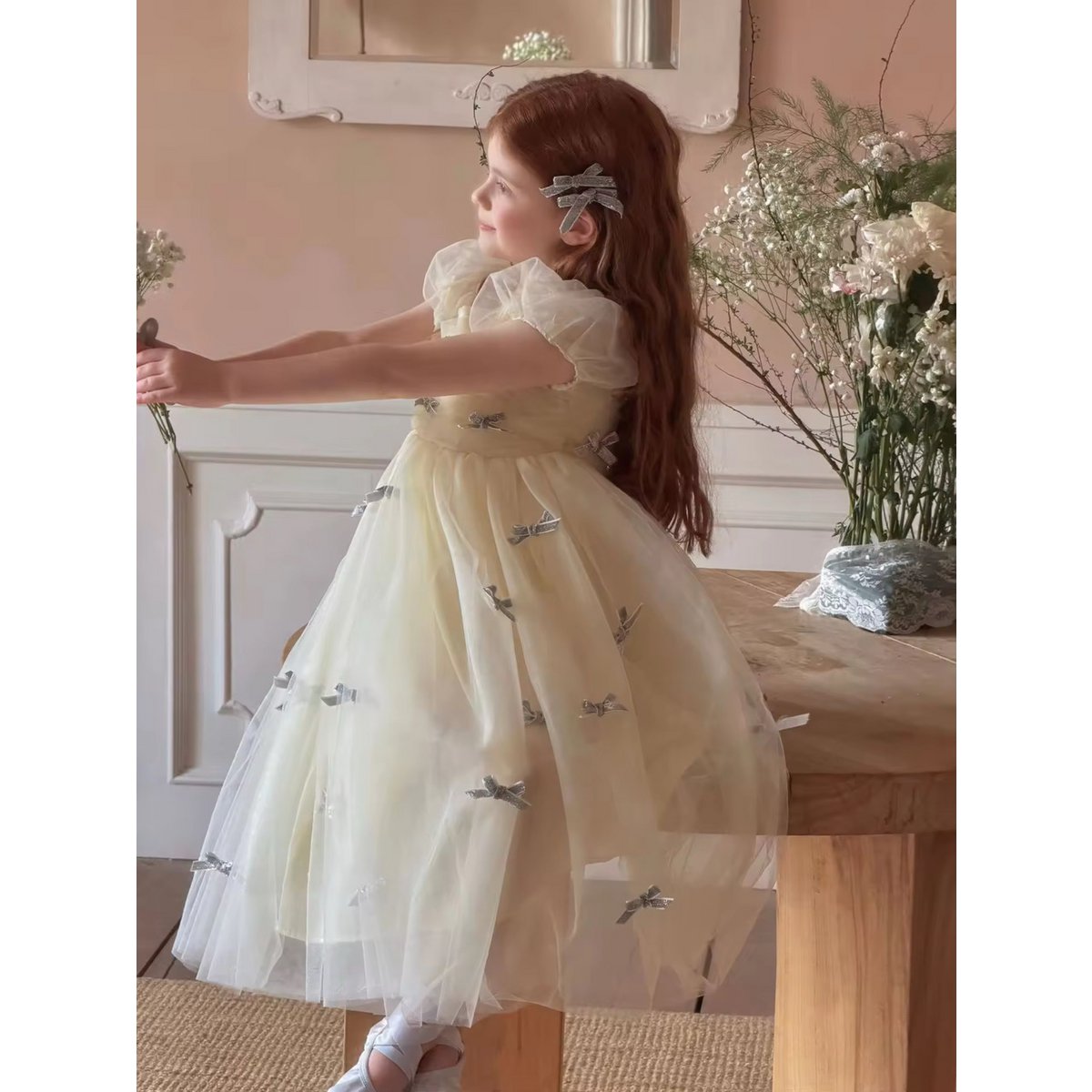 Bea Tulle Bow Detail Dress