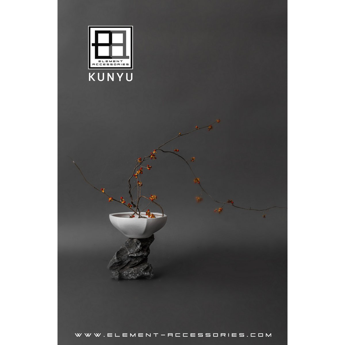 Modern Asian style bowl, high end design and finish, KUNYU22WH