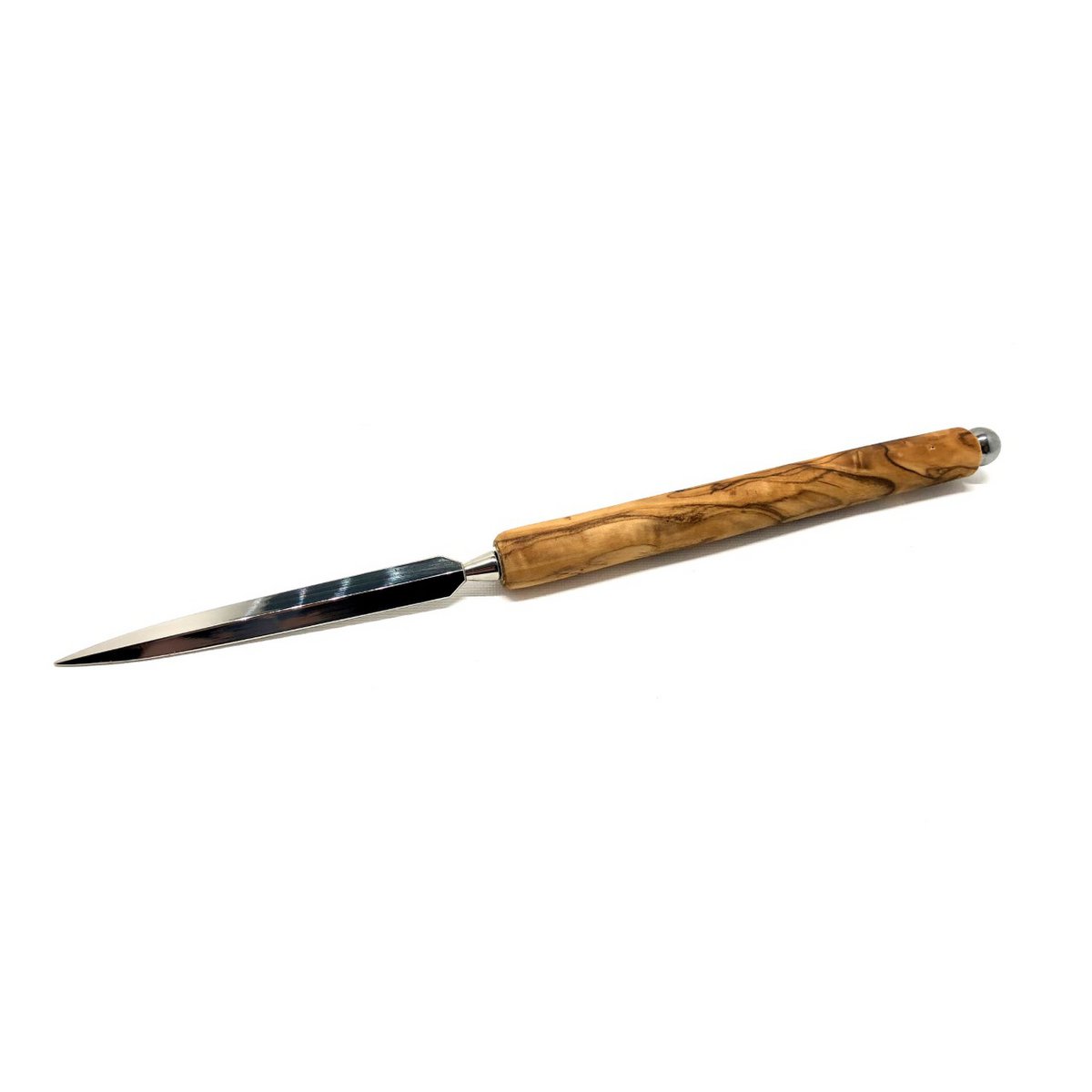 "LUXURY" letter opener with olive wood handle