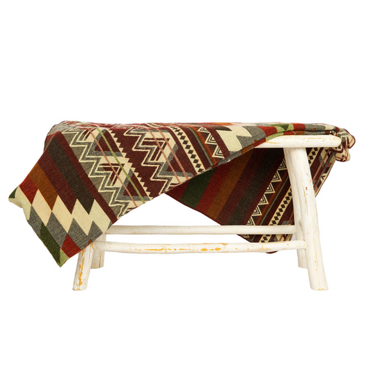 Ecuadorian alpaca blanket | native blanket | Antisana Green
