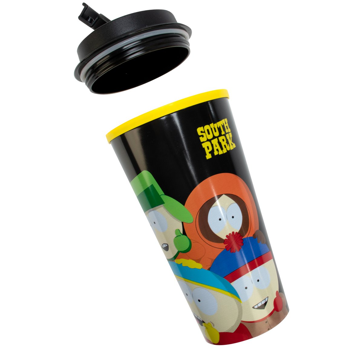 South Park thermal mug, 450 ml capacity, decorated with iconic characters from the series, official merch