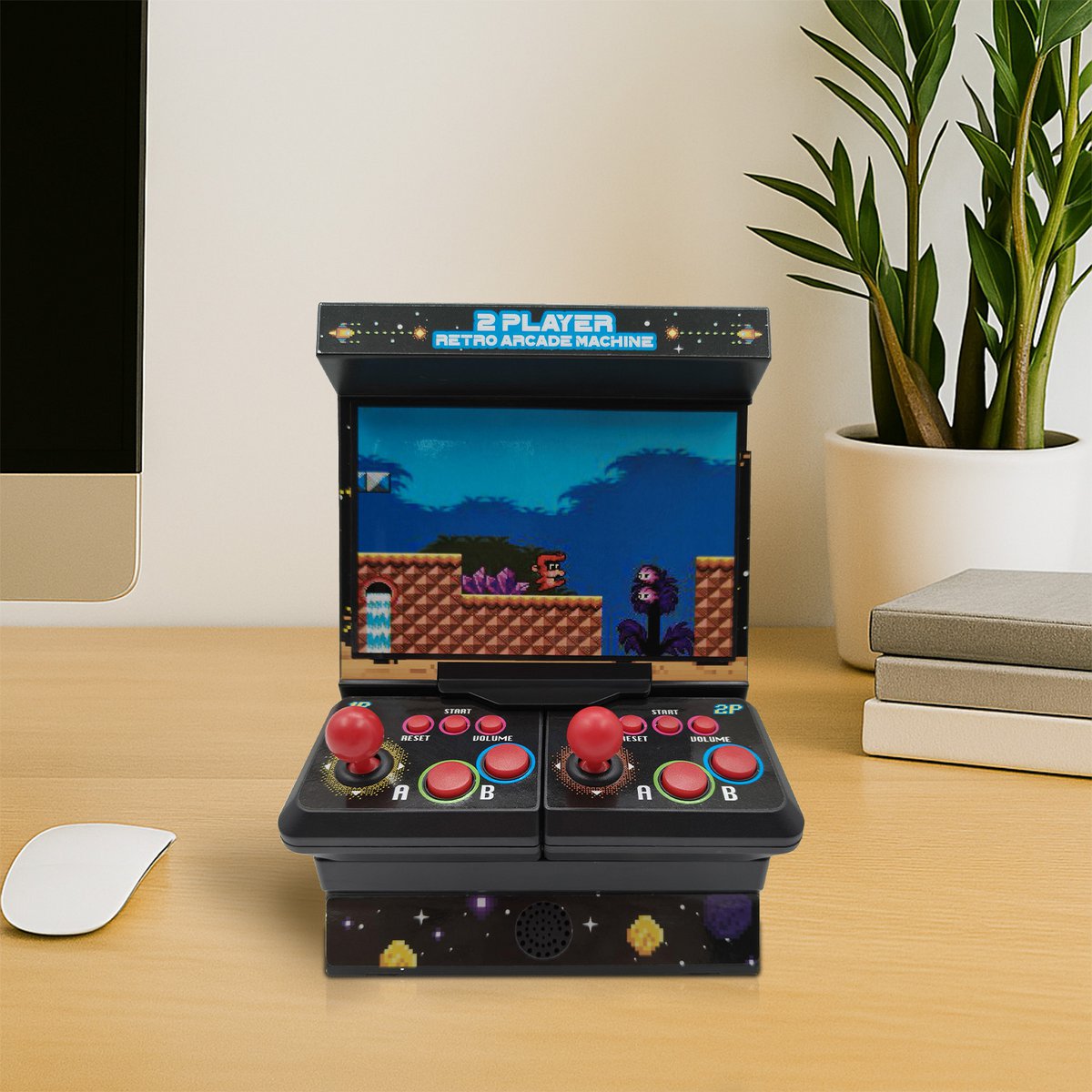 Mad Monkey - Retro Mini Arcade Machine with dual controller - incl. 300x 8-bit games