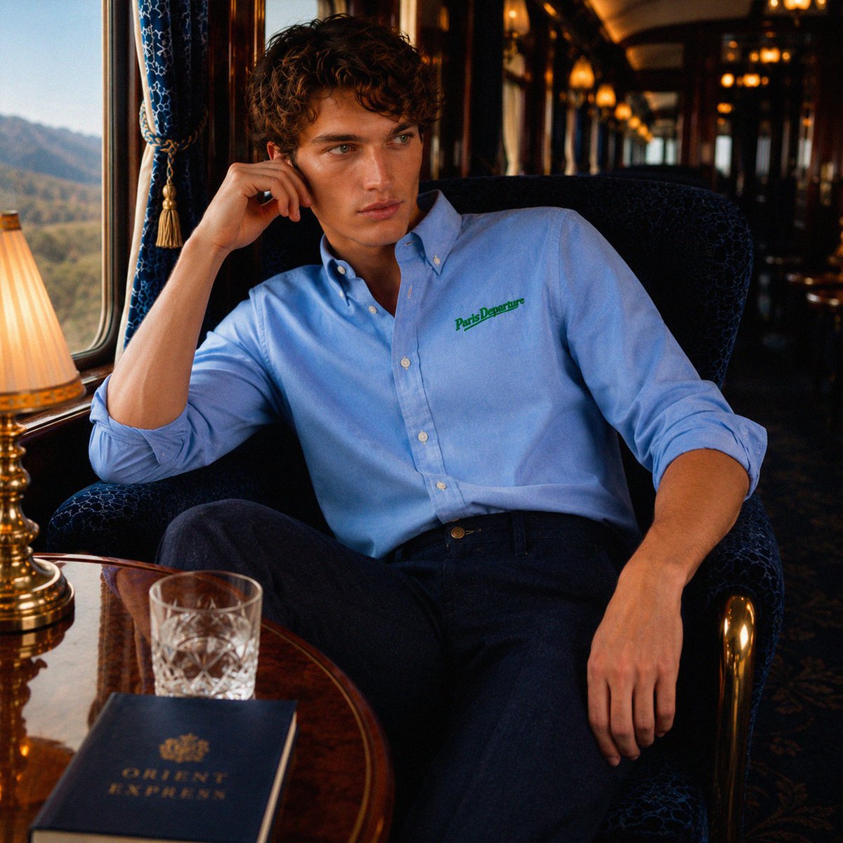 Paris Departure Oxford Shirt — Beauséjour Orient Express