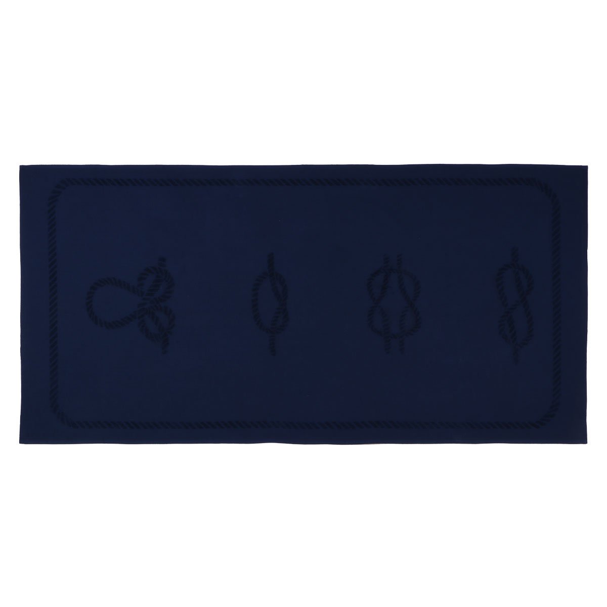 Anemoss Sailor Knots Beach Towel – Navy Blue, 140x70 cm/27.5x55 inches