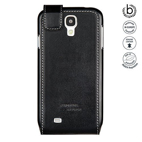 Bugatti FlipCase Rome - exclusive genuine leather case for Samsung Galaxy S4 [handmade | Magnetic clasp | logo embossing]