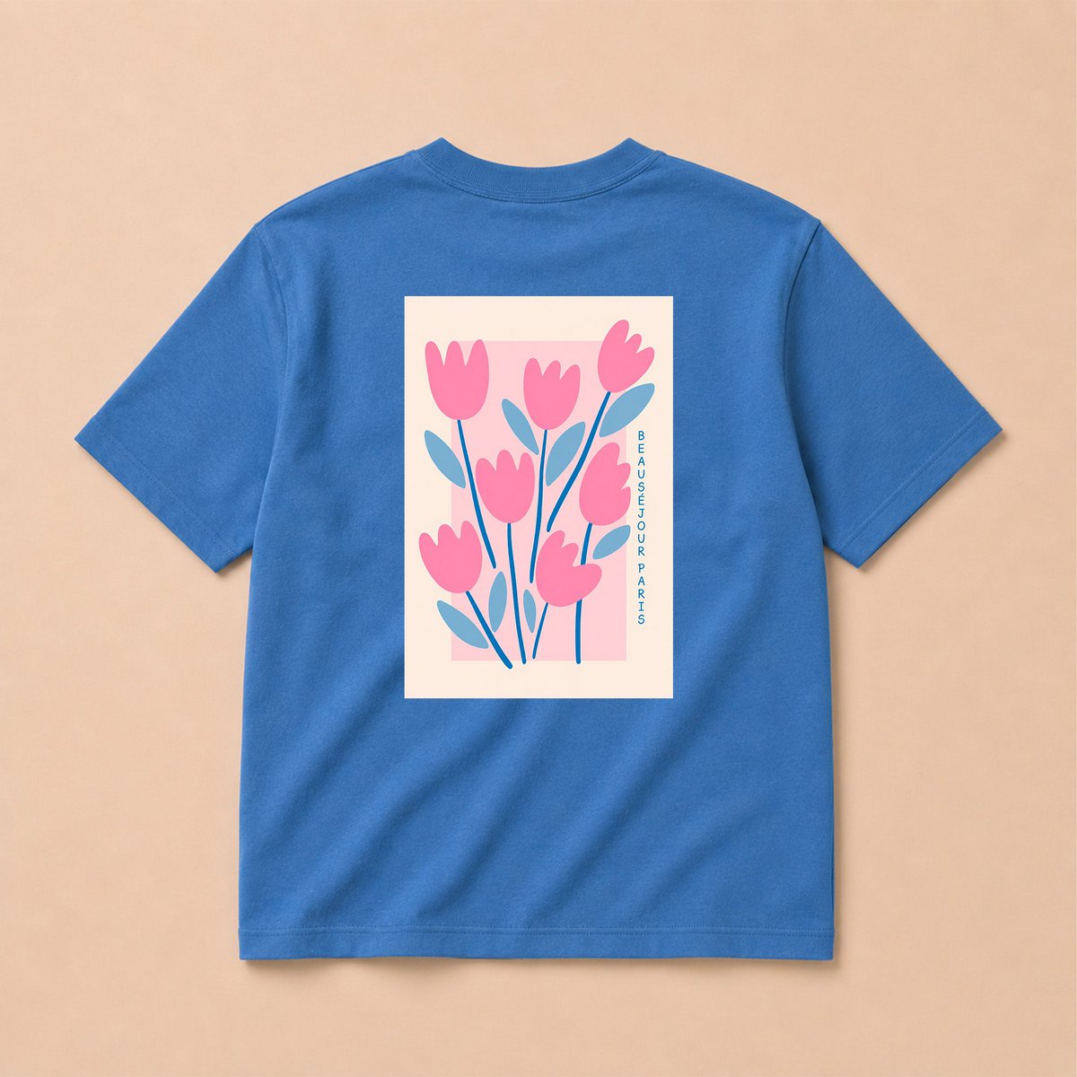 T-Shirt Beauséjour Paris en fleurs