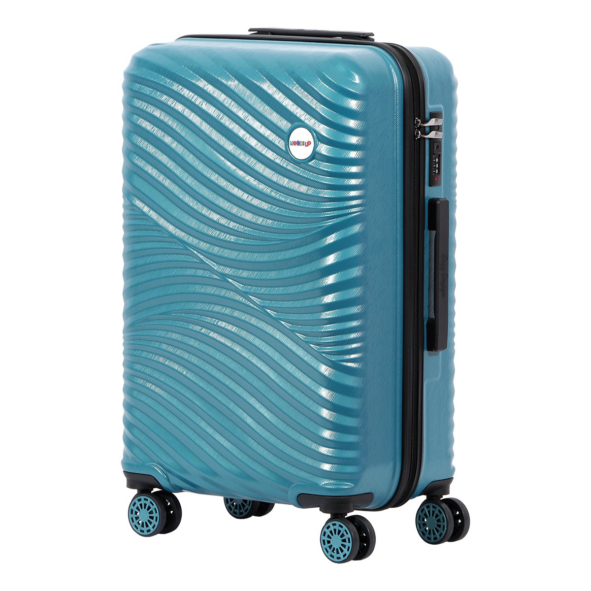 Biggdesign Moods Up Hard Luggage Sets, Steel Blue, 3 Pcs. 44 - 66 - 99 lbs