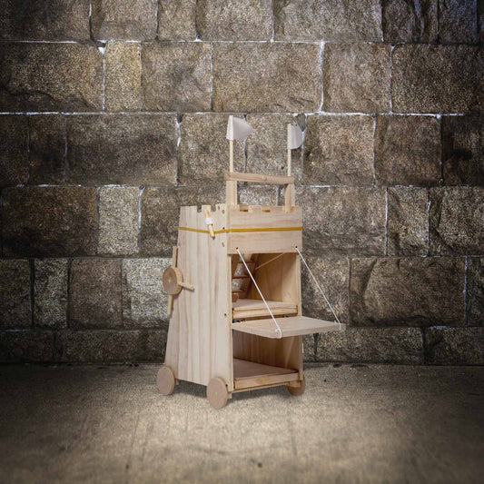 Siege tower - functional model made of wood