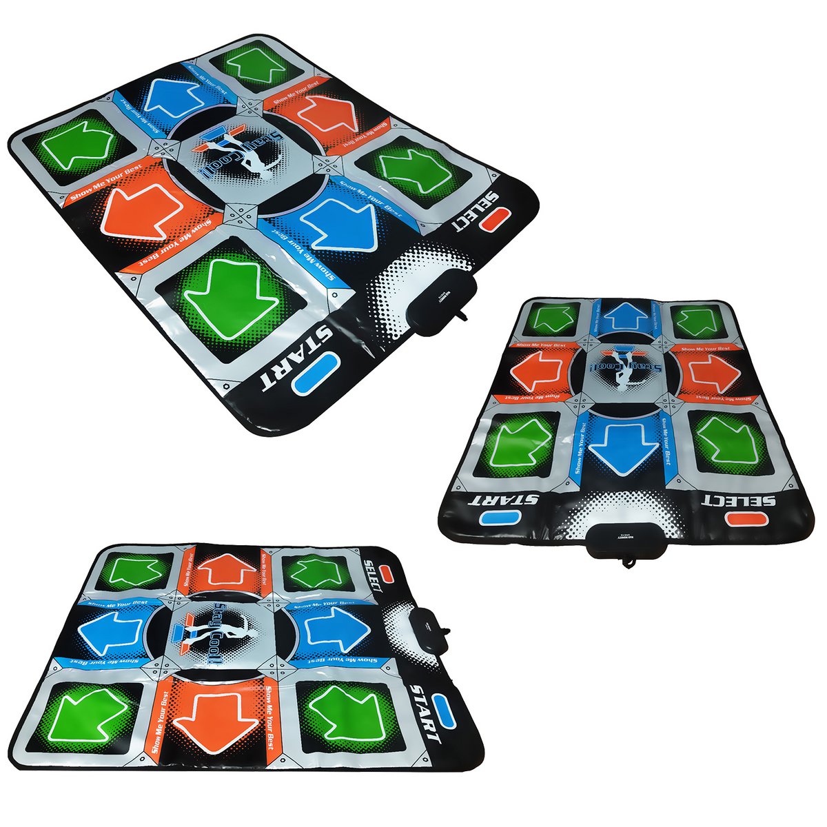 Mad Monkey - dance mat for children - retro dance mat - music mat with over 100 songs, 9 games and 3 difficulty levels