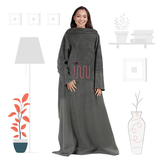 Mad Monkey - Heated Blanket Gray