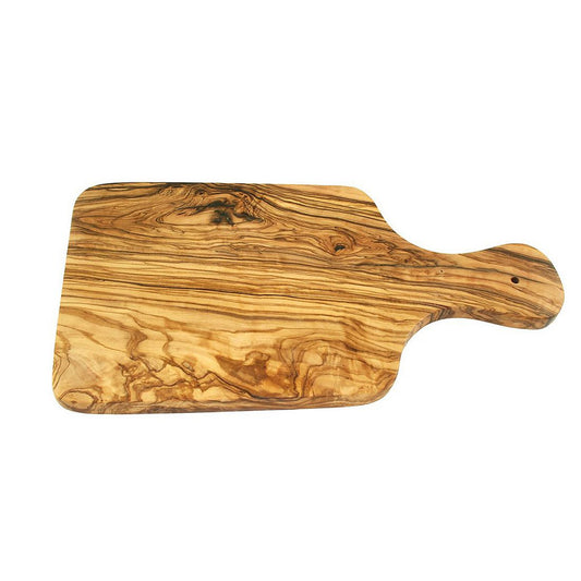 Breakfast board with handle 30 x 15 cm made of sturdy olive wood