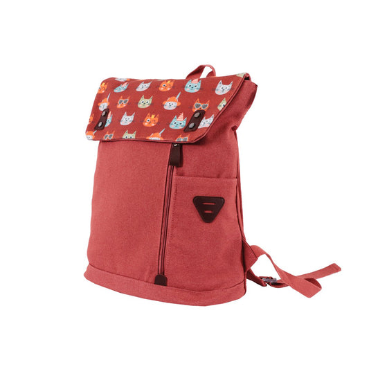Biggdesign Cats Vintage Laptop Backpack, Pink
