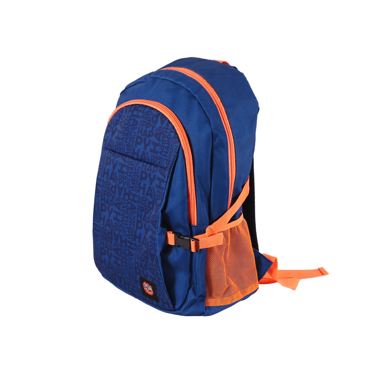 Biggdesign Moods Up Happy Unisex Laptop Backpack, Waterproof, 12.6x7.8x16.5 in, For School, Daily Use And Travel, Navy blue