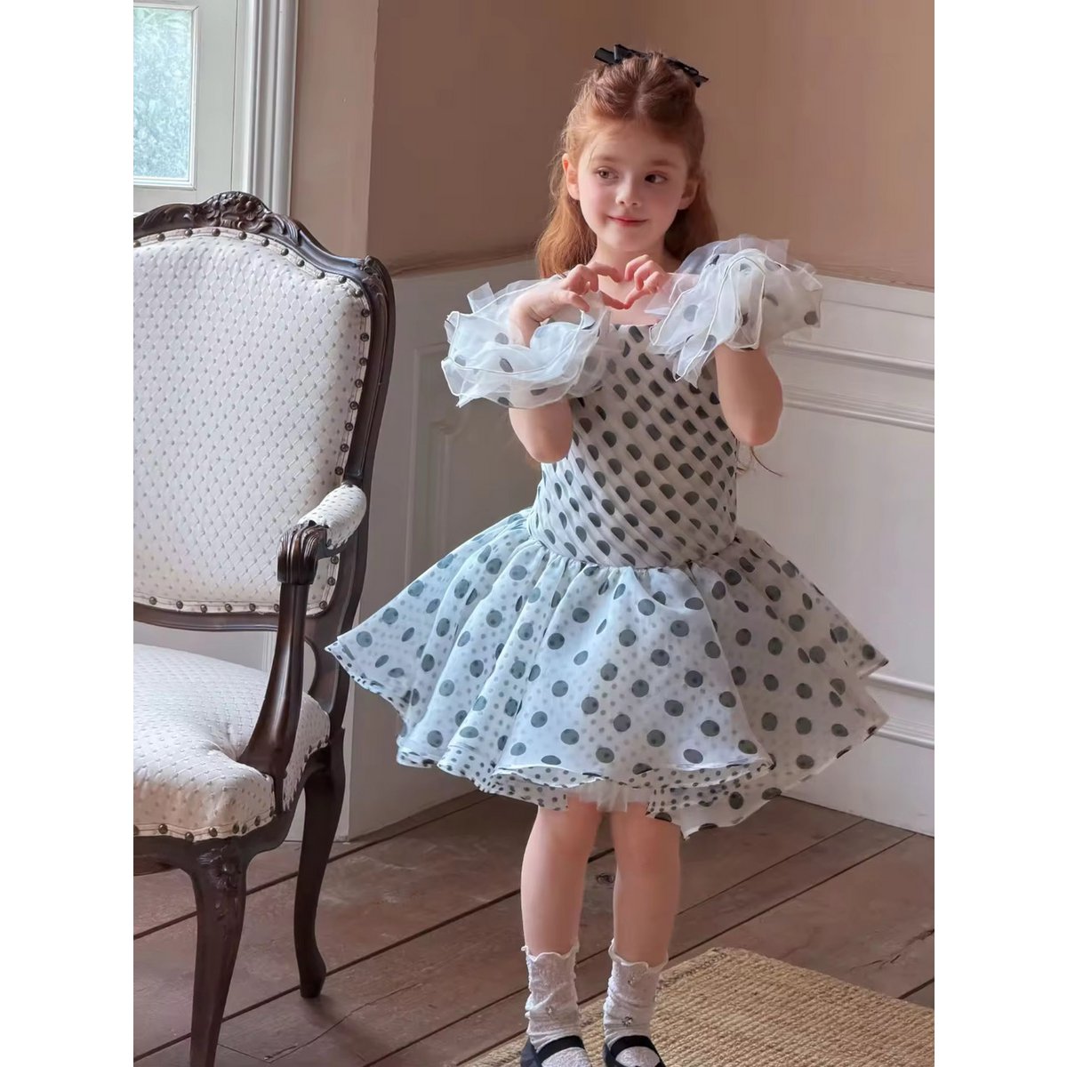 Abby Polka Dot Tulle Dress Set