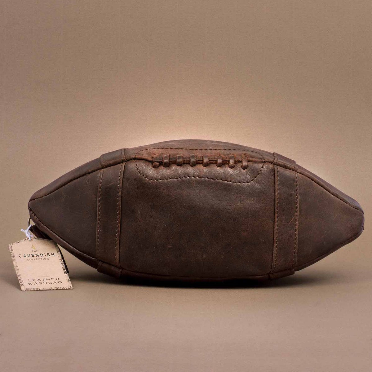 Mad Monkey - toilet bag made of genuine leather "American Football"