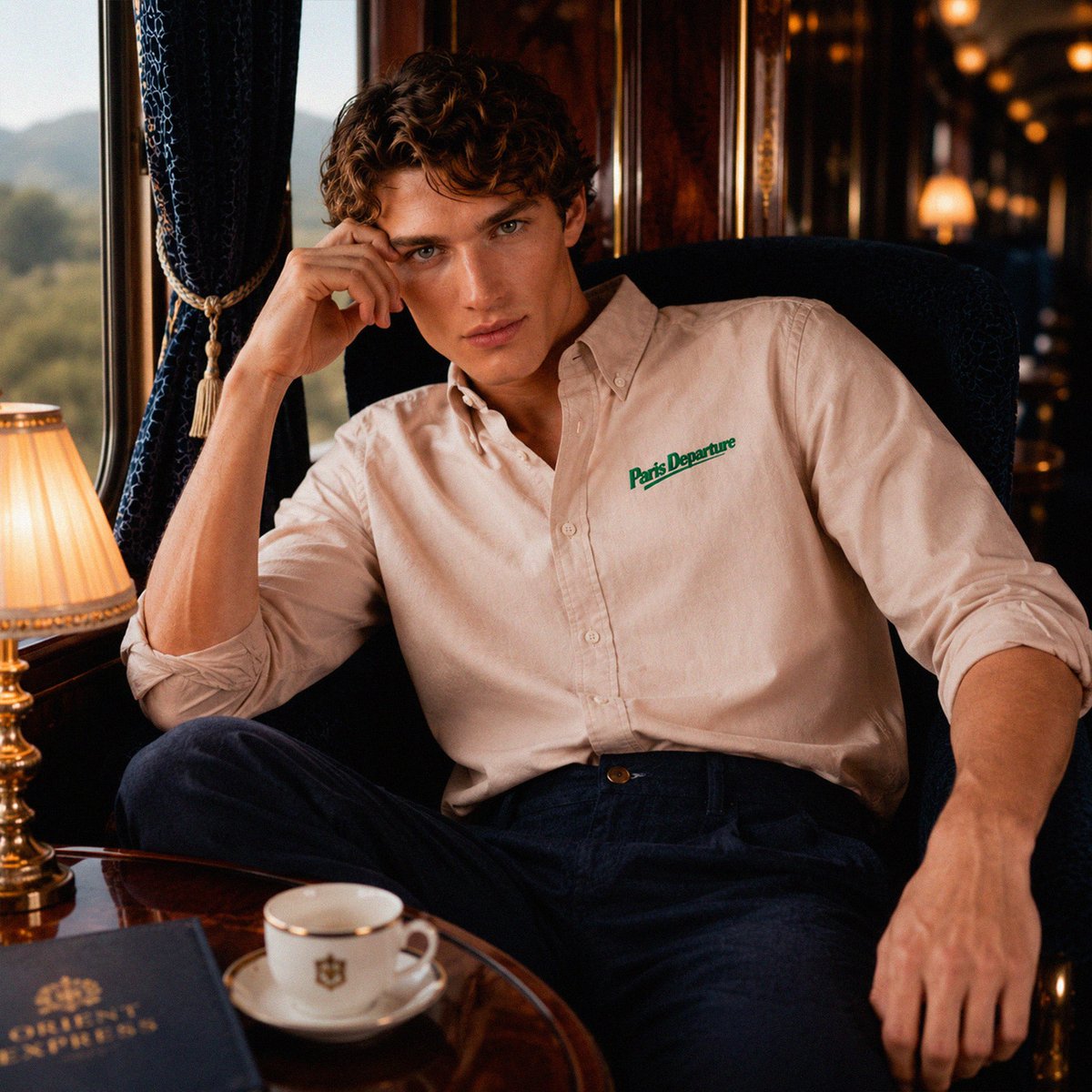 Paris Departure Oxford Shirt — Beauséjour Orient Express