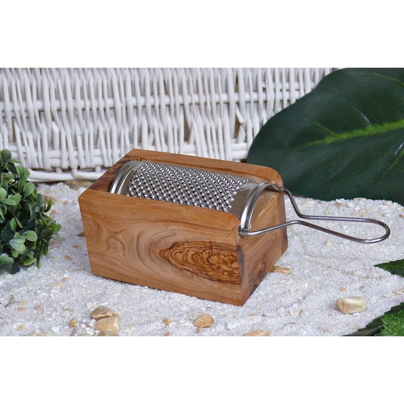Large Parmesan/cheese grater made from olive wood