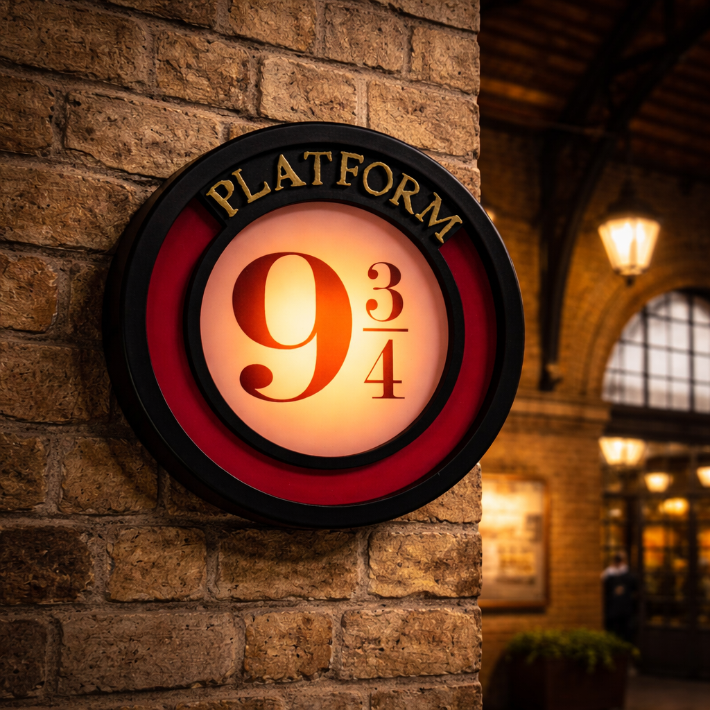 Magical Harry Potter Platform 9¾ wall lamp