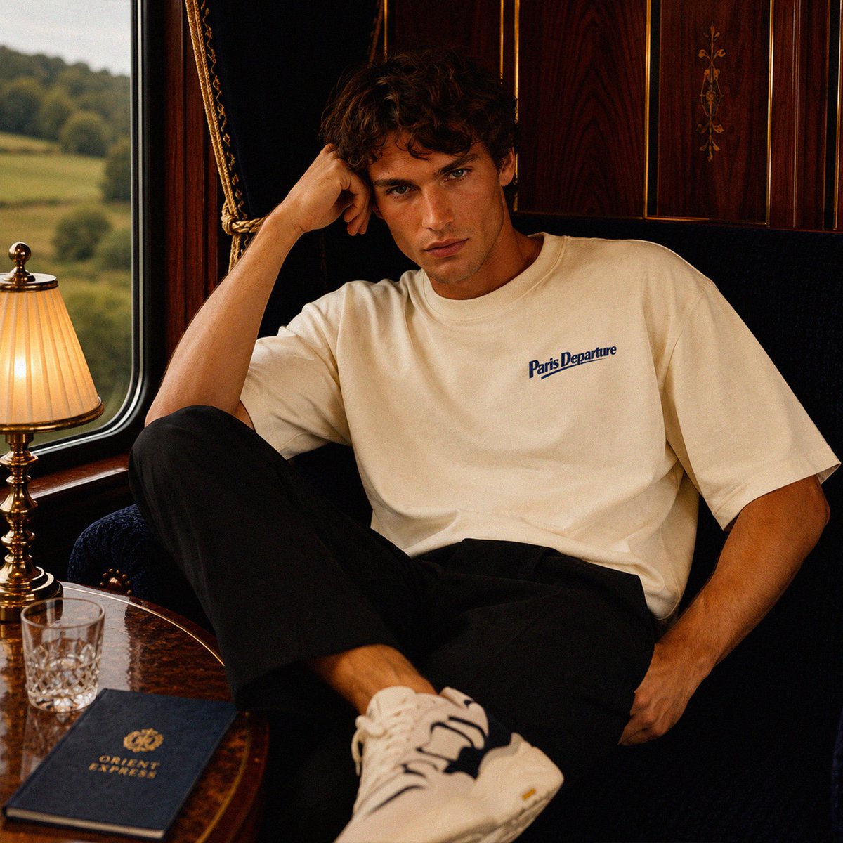 T-shirt Boxy Paris Departure — Beauséjour Orient Express