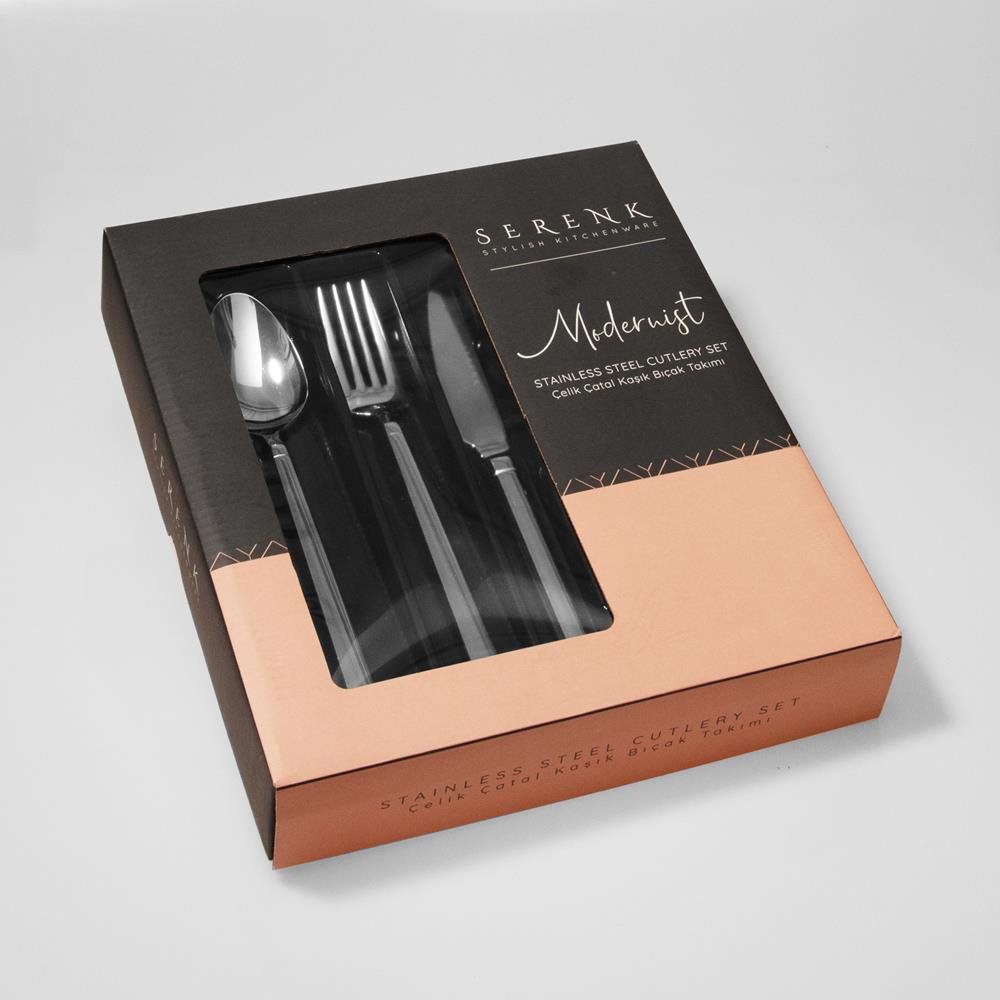 Serenk Barcelona Stainless Steel Cutlery Set 18 Pieces