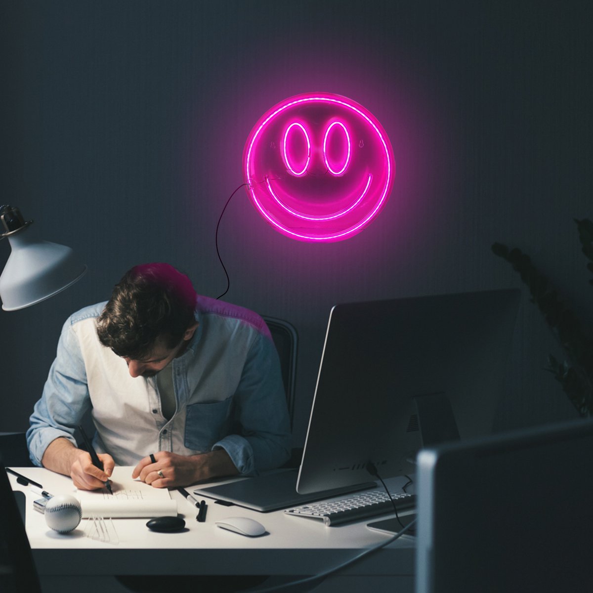 Mad Monkey - Smiley Face Lampe