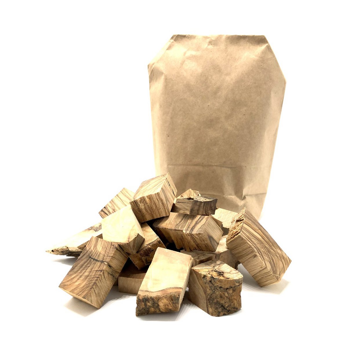Smoking wood for smoking olives, here 1 kg chunks or wooden blocks