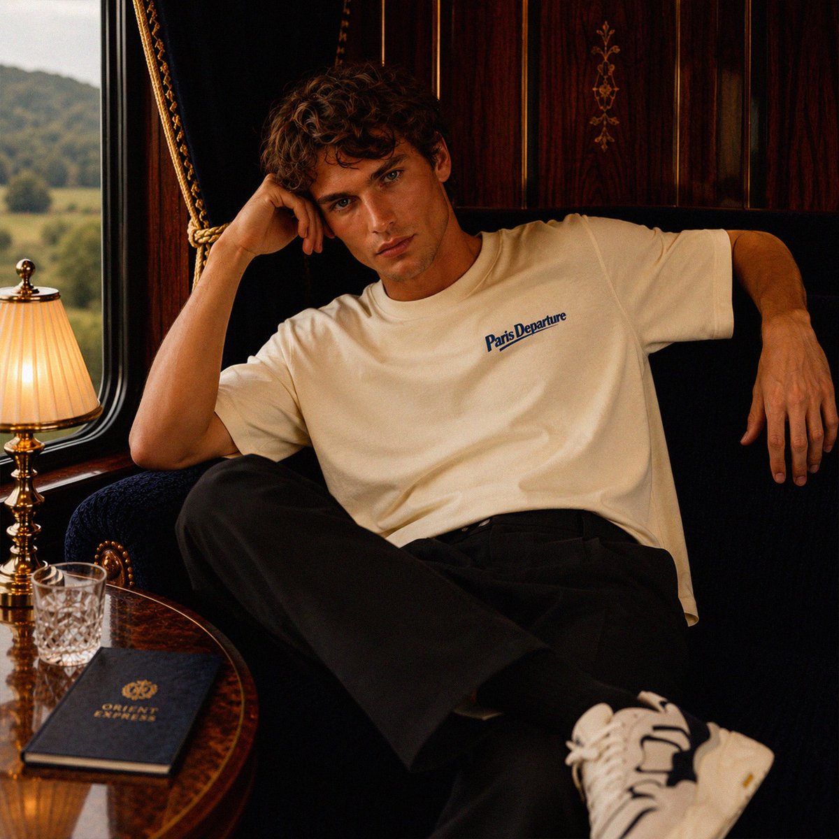 T-shirt Boxy Paris Departure — Beauséjour Orient Express