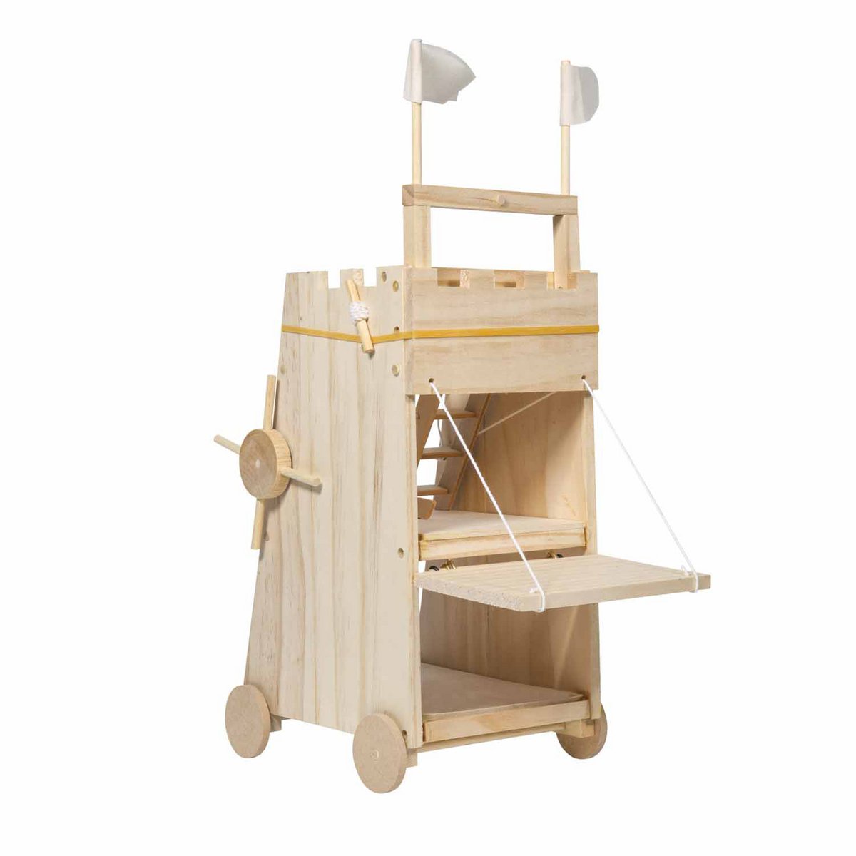 Siege tower - functional model made of wood
