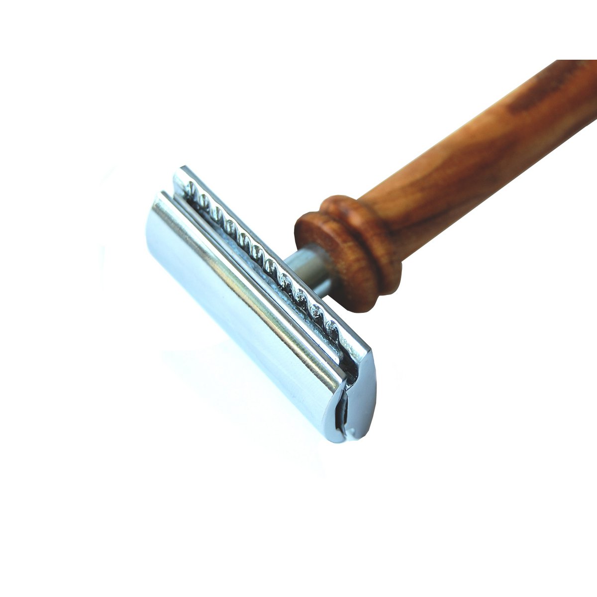 Safety razor KLASSIK with handle K2 Luxury made of olive wood