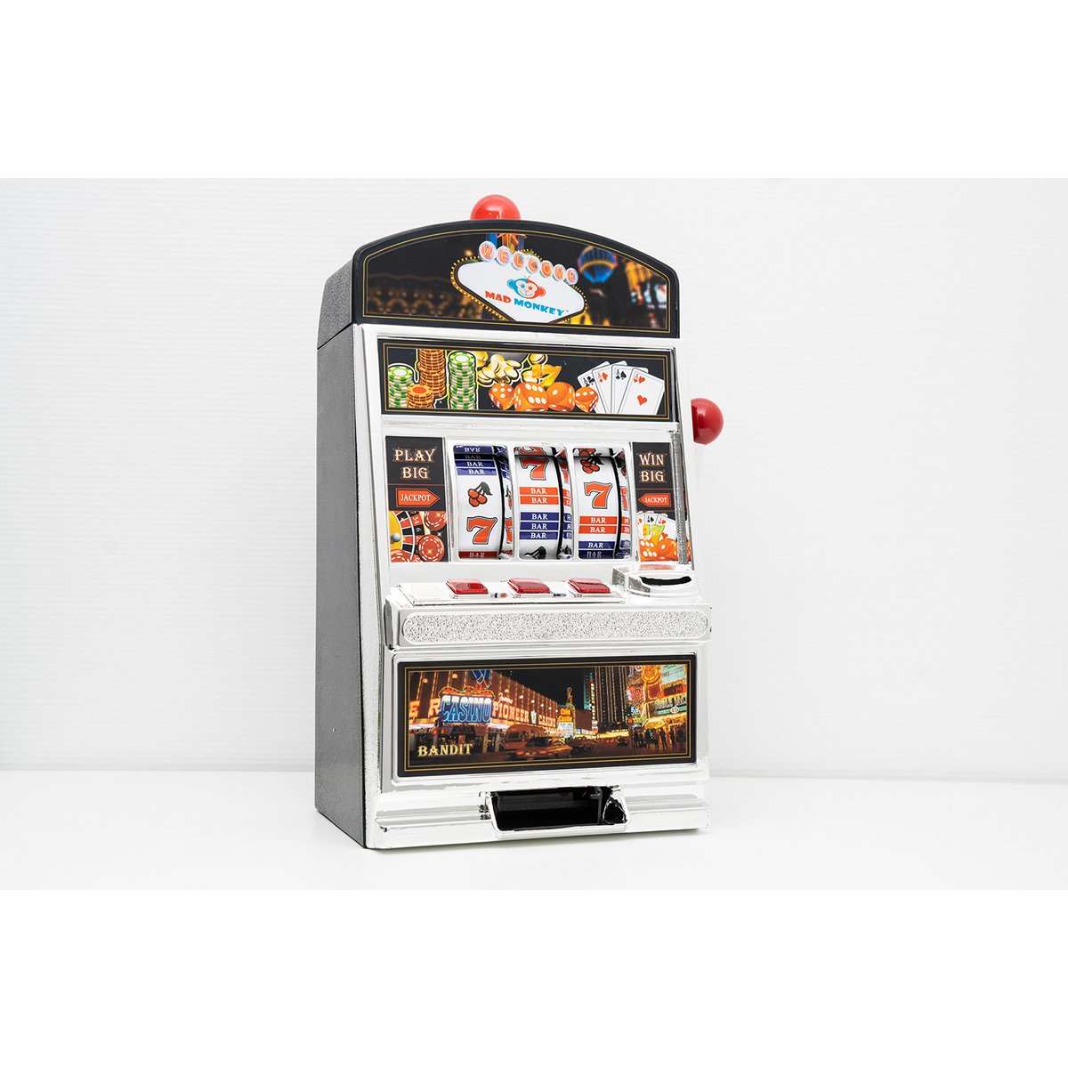 Slot Machine XL - slot machine with money box (incl. light and sound)