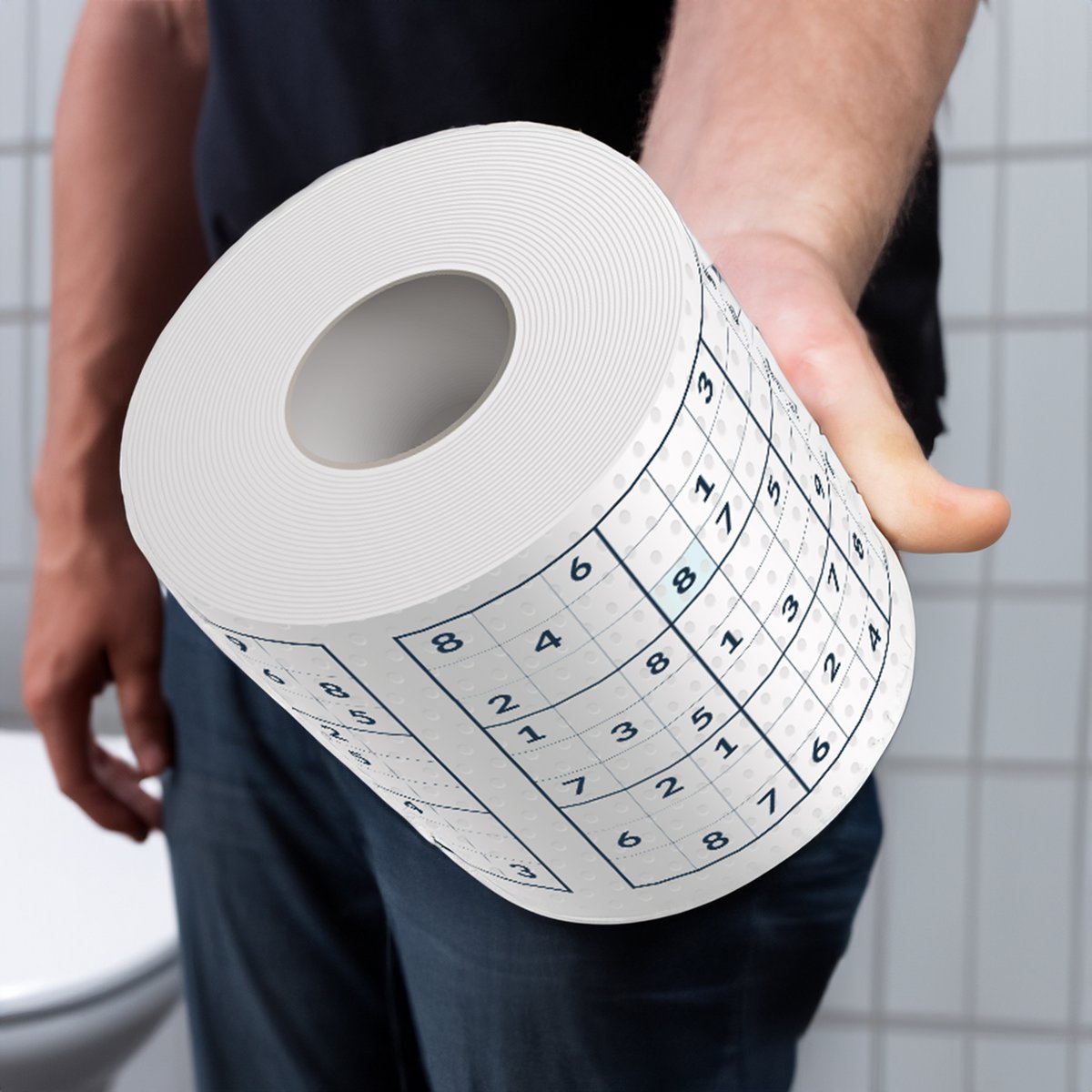 Sudoku toilet paper, funny toilet paper, puzzles with Sudoku…