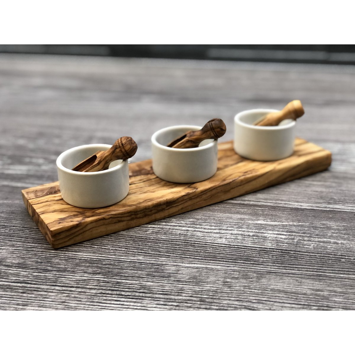 3-piece salt bowl FANO3 with salt shovel