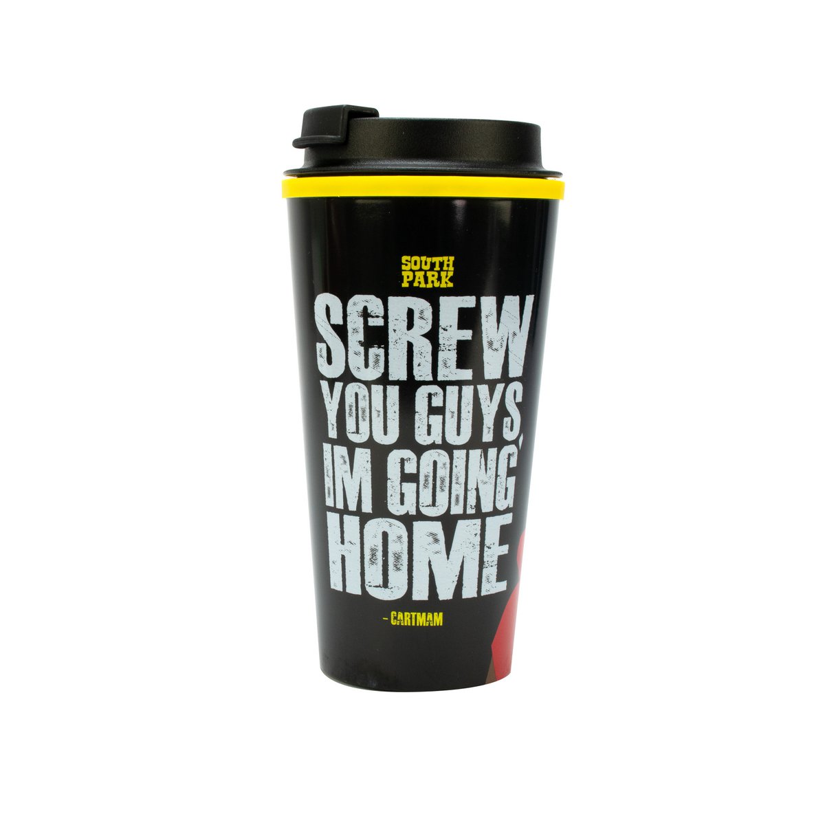 South Park thermal mug, 450 ml capacity, decorated with iconic characters from the series, official merch