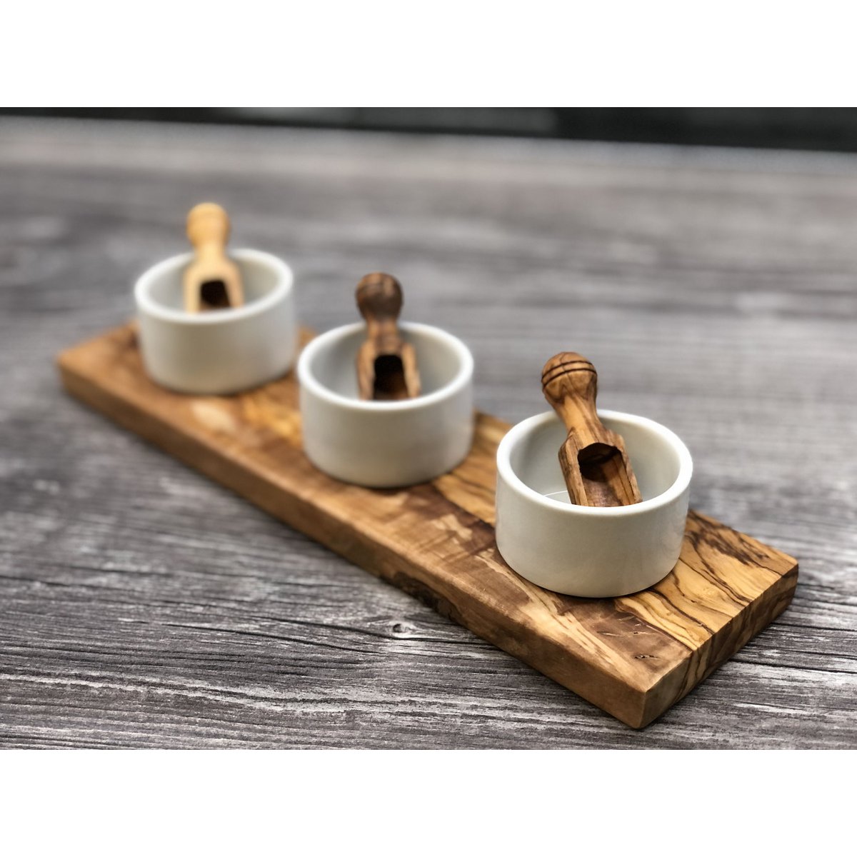 3-piece salt bowl FANO3 with salt shovel