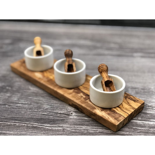 3-piece salt bowl FANO3 with salt shovel