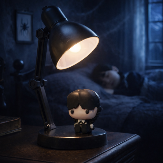 Wednesday Mini LED Lamp with Removable Figure