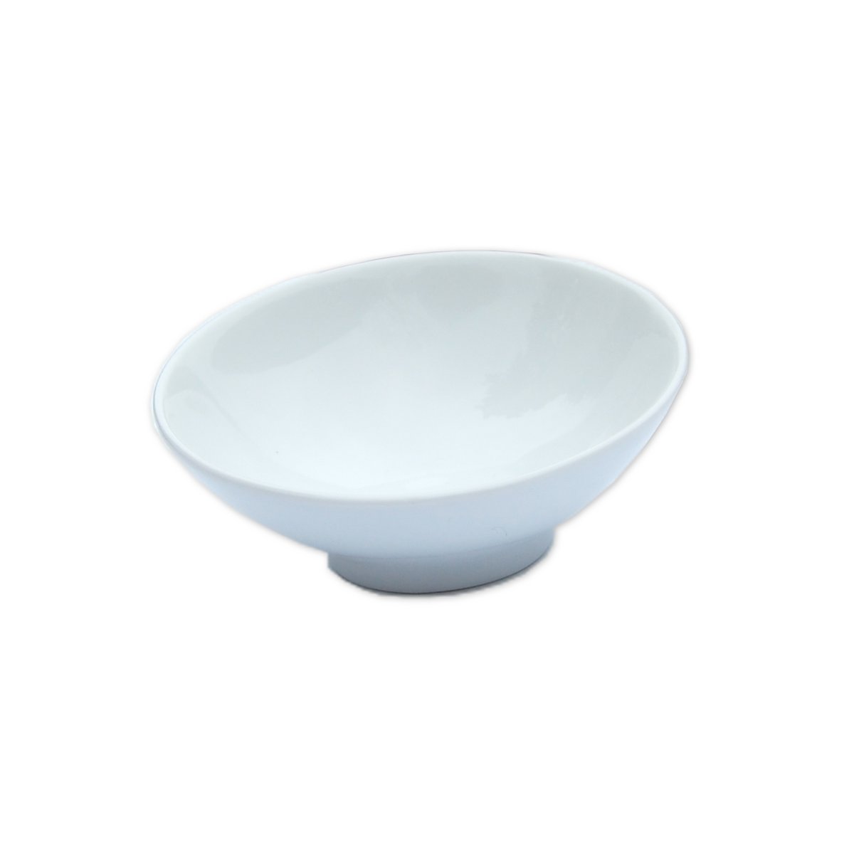 Shaving pot porcelain bowl white/slanted/ø 10 cm