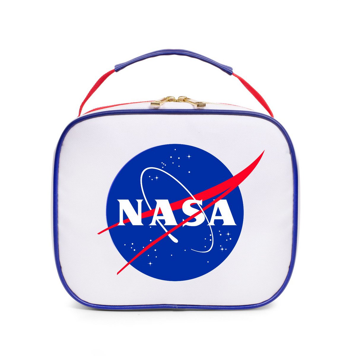NASA Zippered Lunch Bag - White